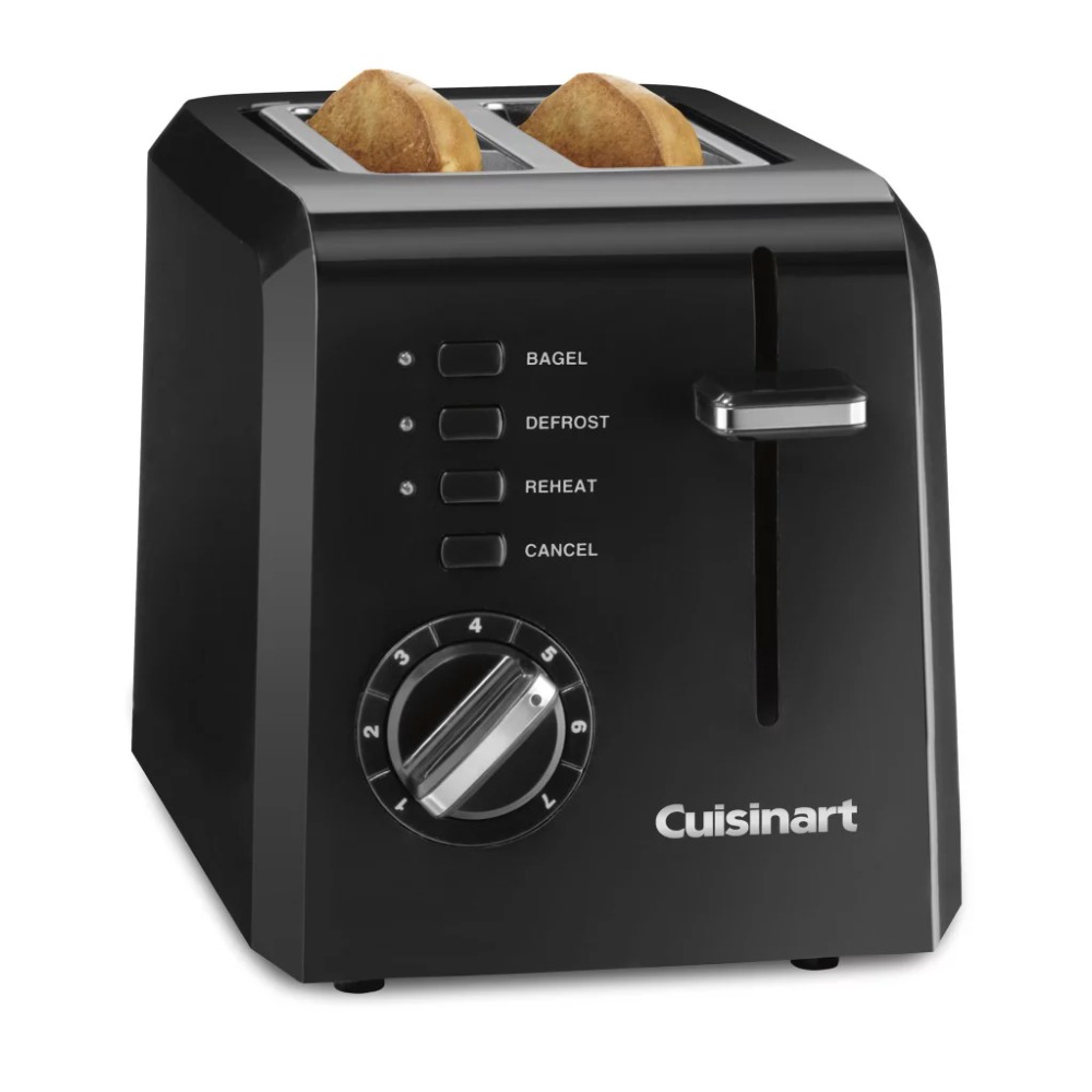 Title 1, 2023 New 2-Slice Compact Toaster | Black