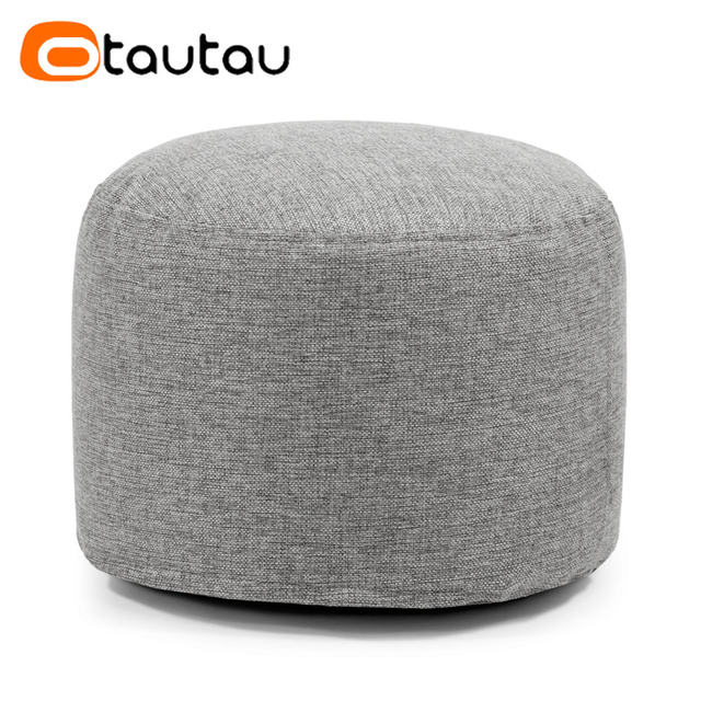 OTAUTAU sedia a sacco in lino con imbottitura Beanbag Pouf Pouf Pouf  poggiapiedi Tatami sgabello rotondo Futon Puff Relax Lounge Furniture -  AliExpress