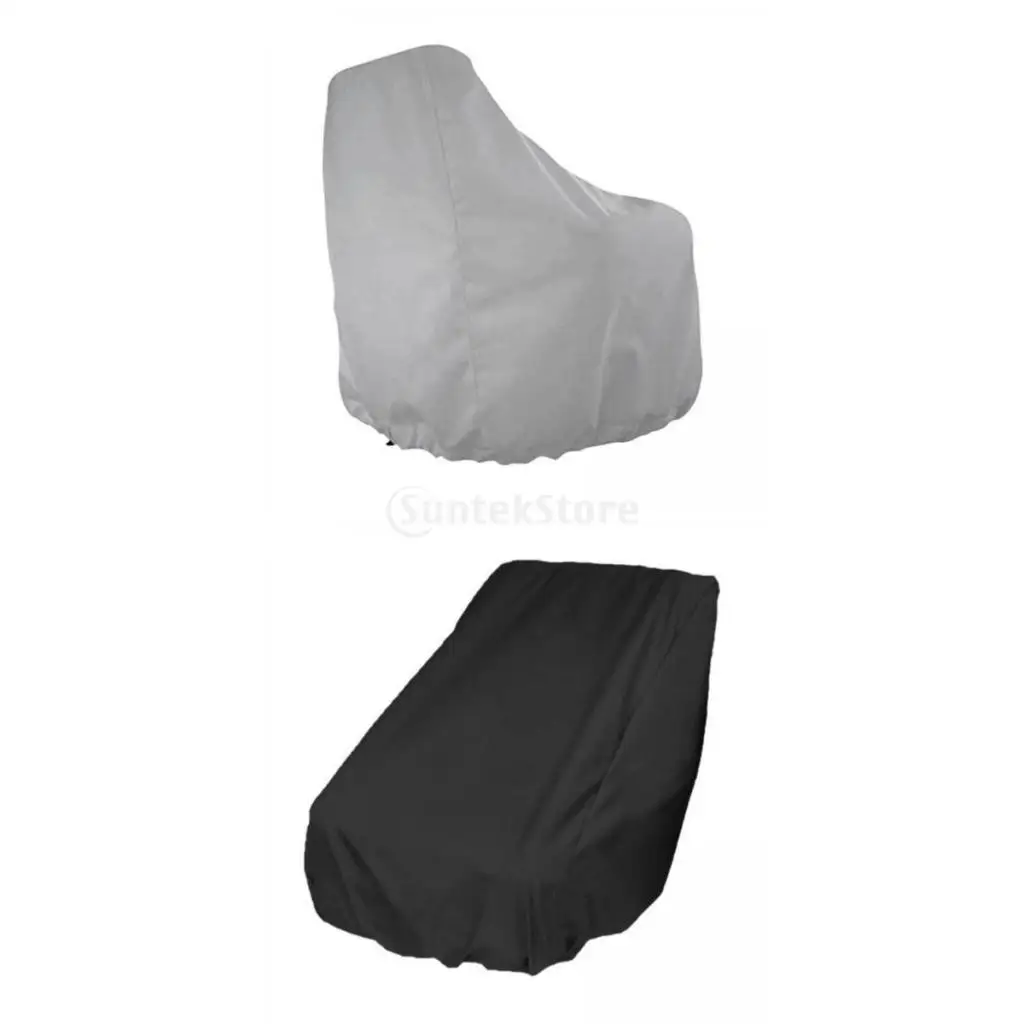 Boat Seat Cover 2 Pieces Outdoor Waterproof Elastic Hem Protectors
