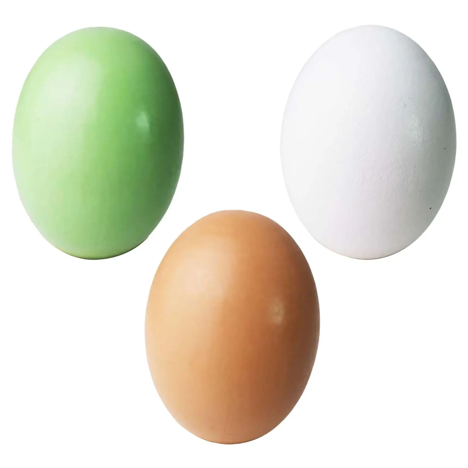 3x Wooden Simulation Eggs Developmental Toy Pretend Toy for Themed Parties Boys