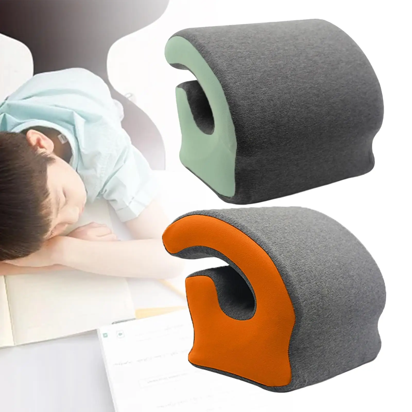 Desk Napping Pillow Removable Cover Sleeping Adults Comfortable Washable Portable Travel Pillow for Airplane School Car Train