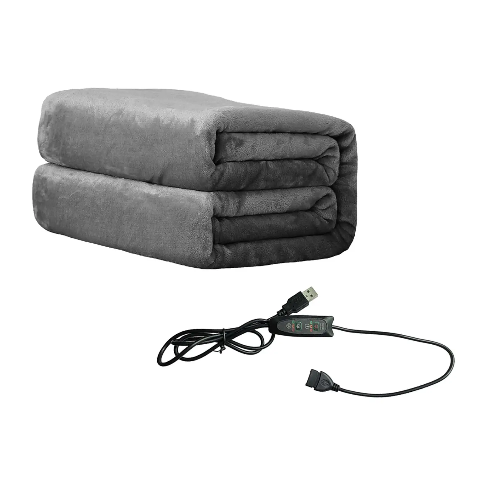 Electric Throw Blanket USB 3 Levels Fast Heating for Office Travel Couch
