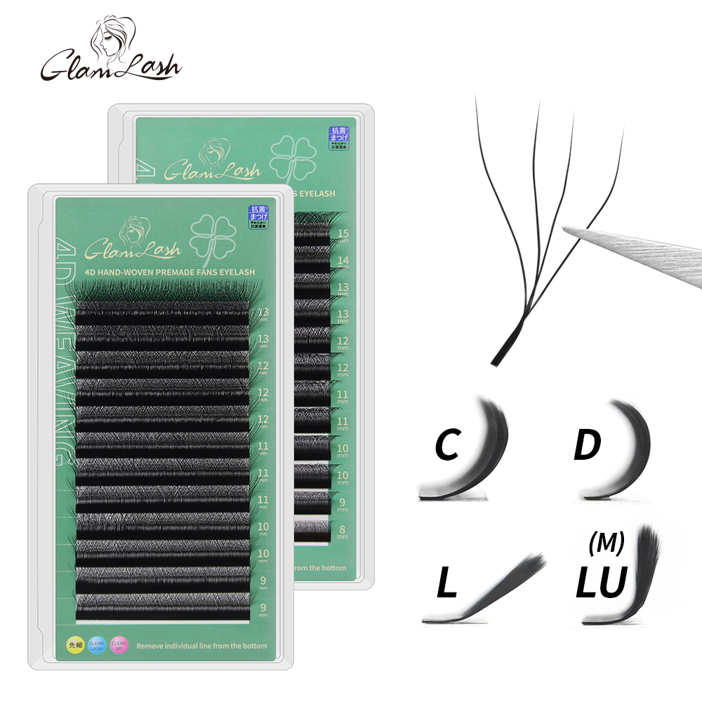 Best of GLAMLASH 4D5D W Shaped Eyelash Extension Premade Volume Fans W Style Lashes Faux Mink Soft Easy Faning Natural Lashes Reviews & Tips