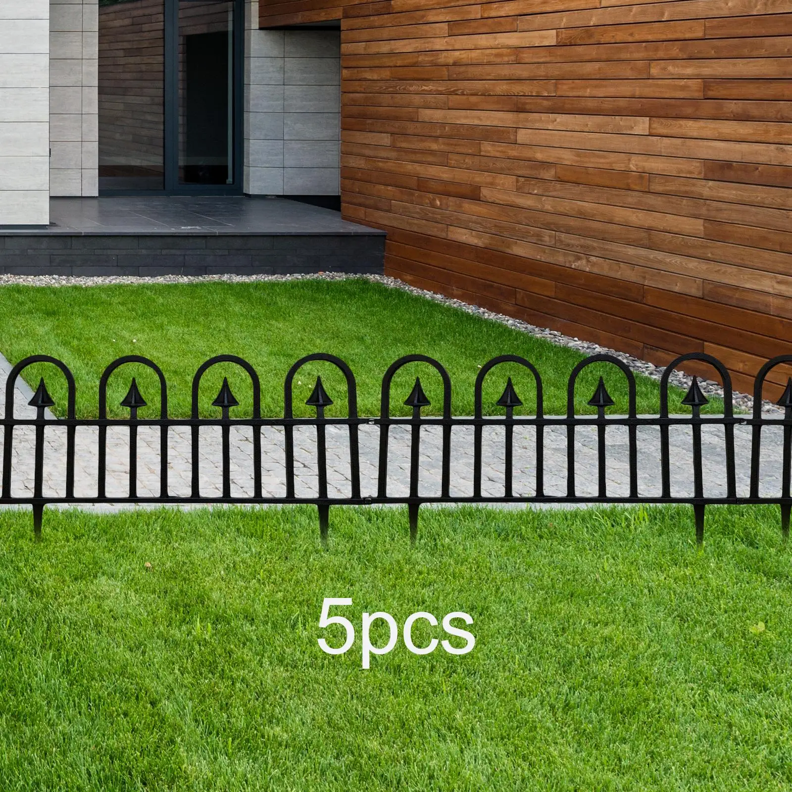 5Pcs Garden Edging Border Edging Water Resistant Flexible Fence Liner for Outdoor Garden Flower Lawn Edge Patio Path Flower Bed