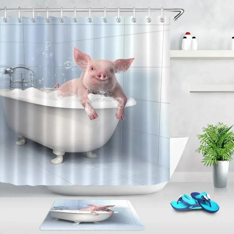 banheira banho padrão cortinas banho tecido banheiro crianças acessórios banho