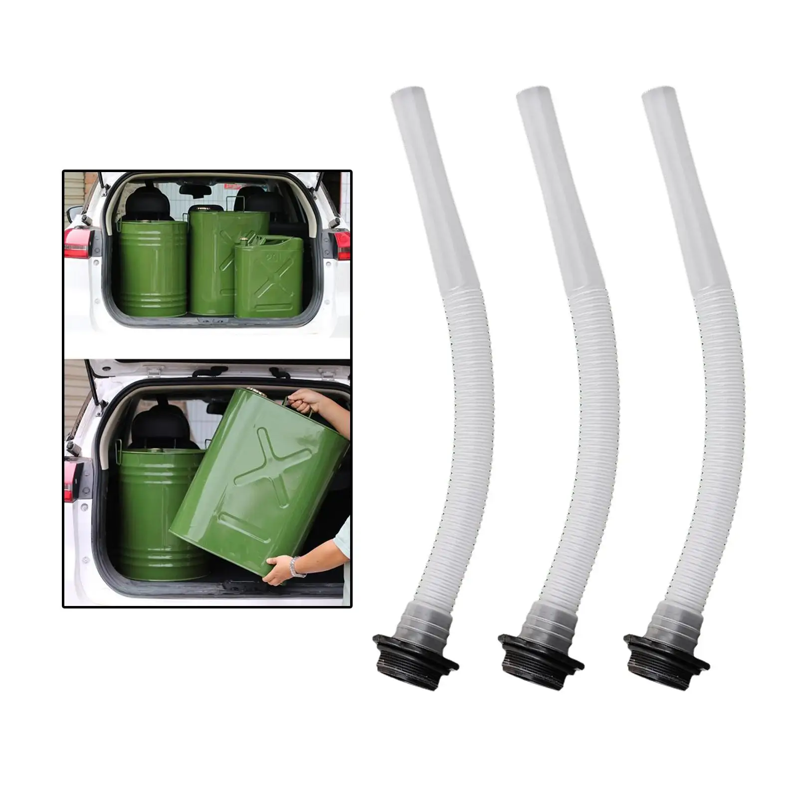 3Pcs 34cm Length Fuel Tank Pouring Nozzle Replacement Nozzles Canister Motorcycle Accessories Sealing Petrol Cans Flexible Tube