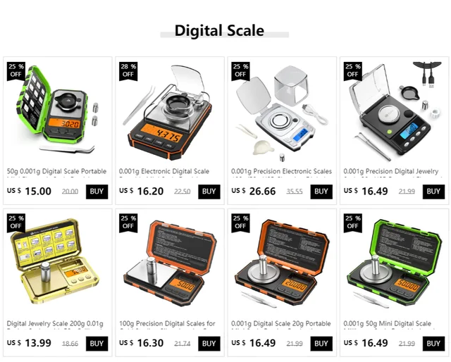 Pocket Scale Electronic Digital Smart, 200g /0.01g, 6 Units, Auto Off, Orange