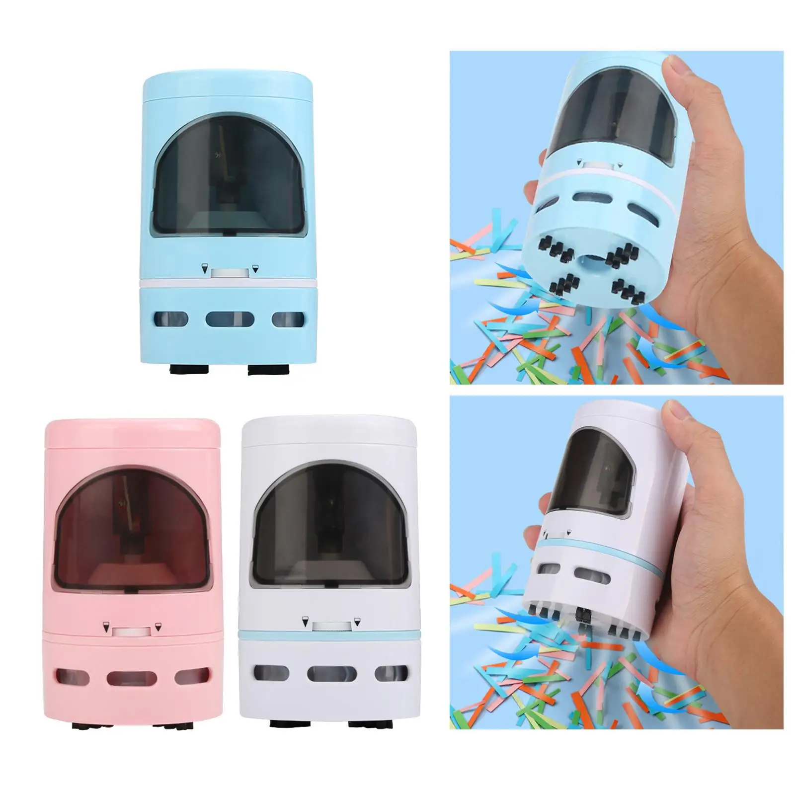 Electric Pencil Sharpener Portable School Supplies Stationery Pencil Sharpener Mini Vacuum Cleaner Stationary Kit for Student