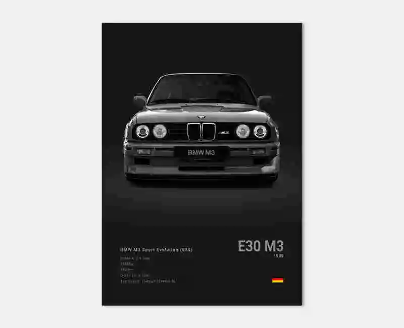 S60e645dad5c8461592273c303e929ddeP Pop Black And White Poster Wall Art Luxury Supercar F80 M3 M140 GTR HD Oil On Canvas Print Home Living Room Bedroom Decor Gift