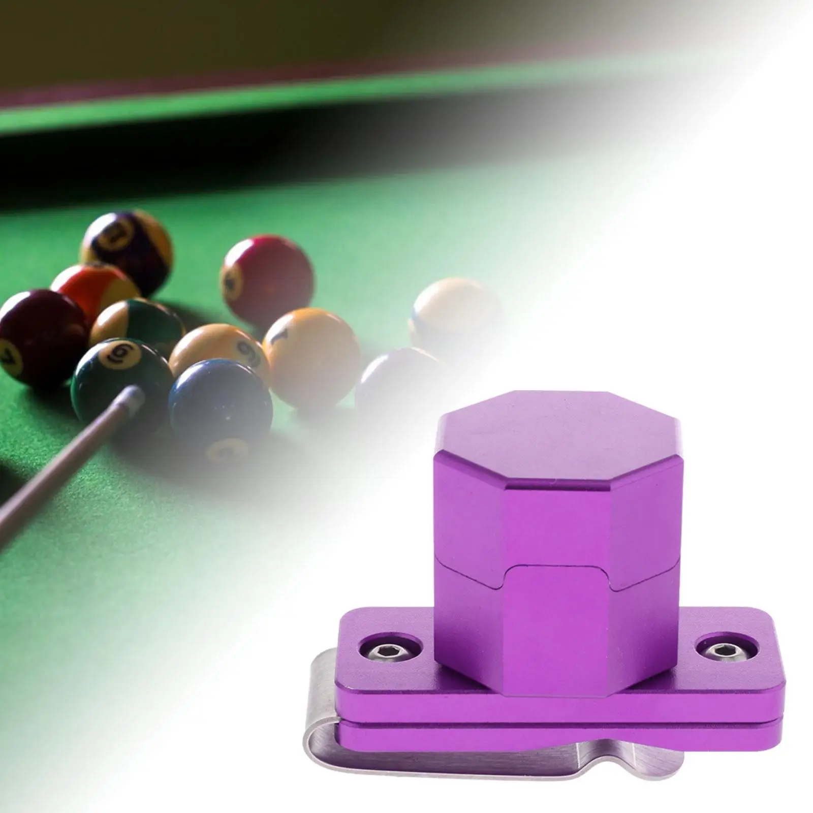 Billiards Snooker Pool Cue Chalk Holder with Clip Metal Snooker Accessories