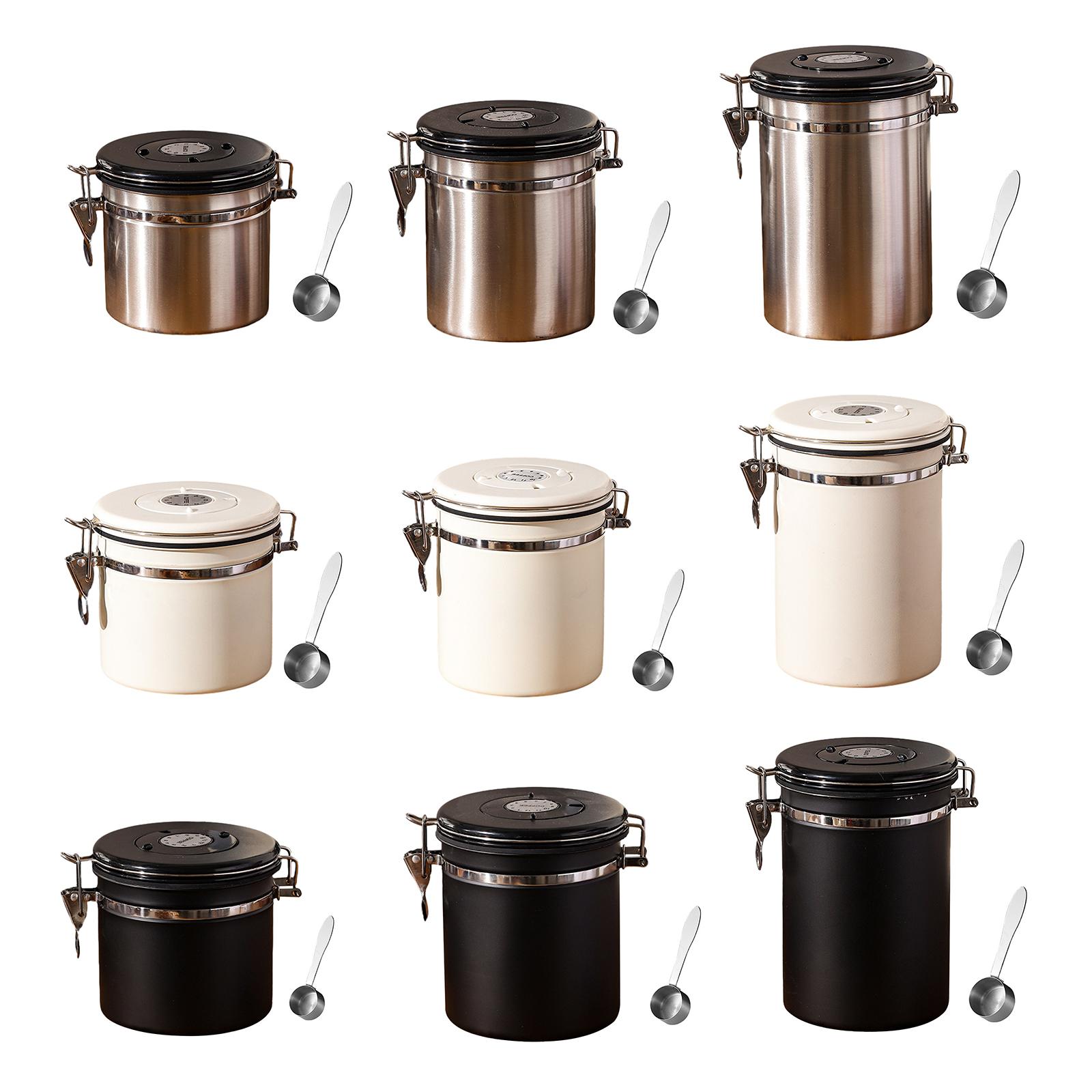 Coffee Bean Container and Spoon Airtight Storage Tank for Sugar Cookie Coffee Bean Container and Spoon Airtight Storage Tank for Sugar Cookie