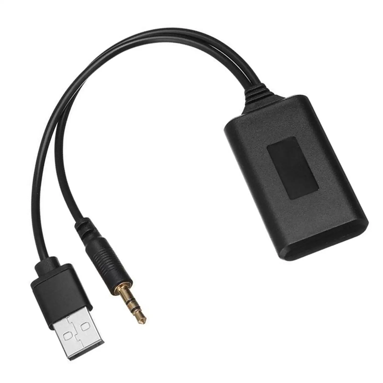 Car Bluetooth  Compatible Radio Cable Adapte USB 3.5mm Plug AUX Audio AUX Music