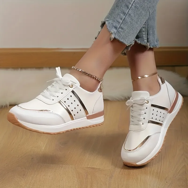 White Women Casual Low Sneakers sold by 100 Spartans