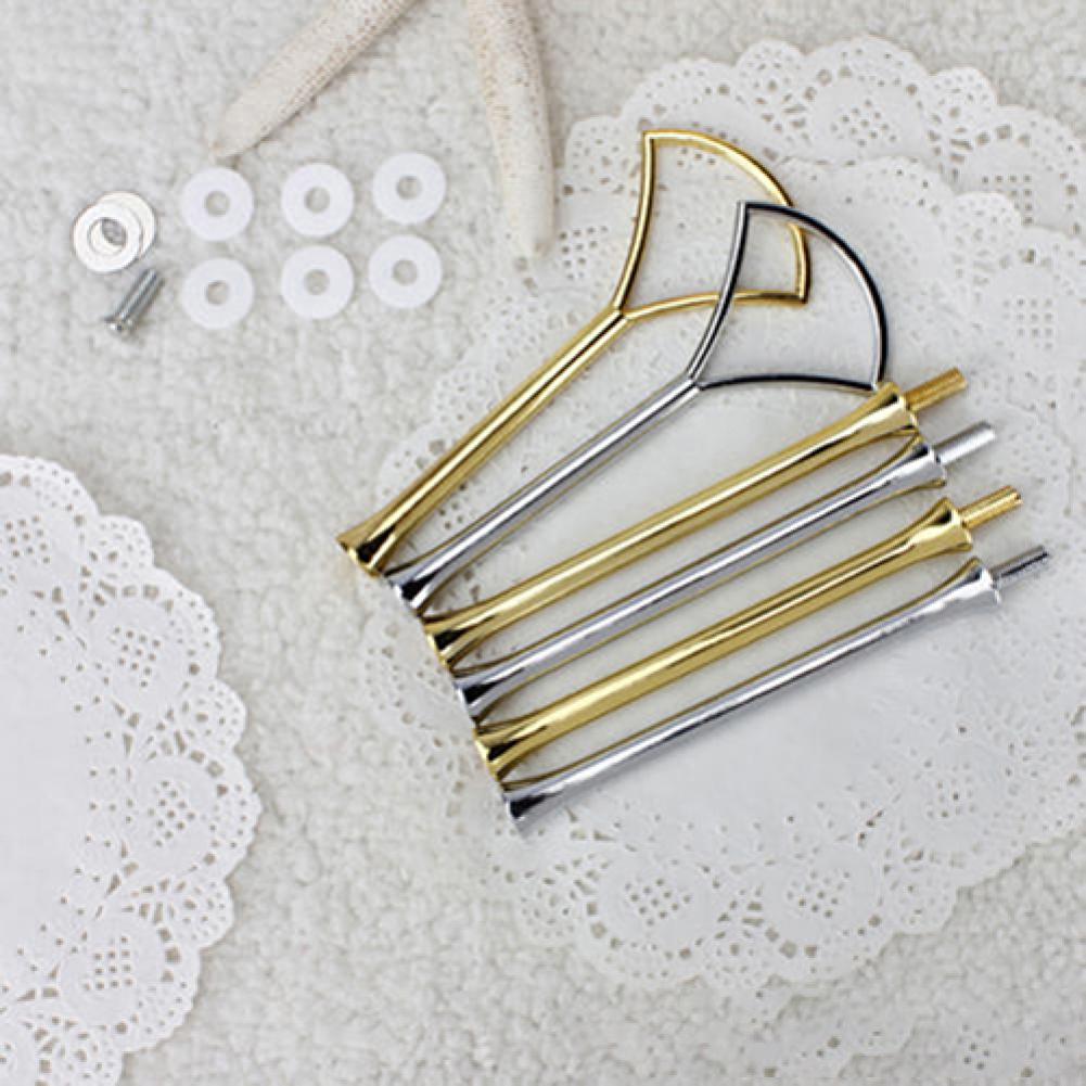 Description Picture 6 of itemZinc Alloy Cake Holder Fitting Stick Cake Support Rods Cupcake Tier Support Cake Dowel Rods DIY Cake Card Clip Stick Cake Stand