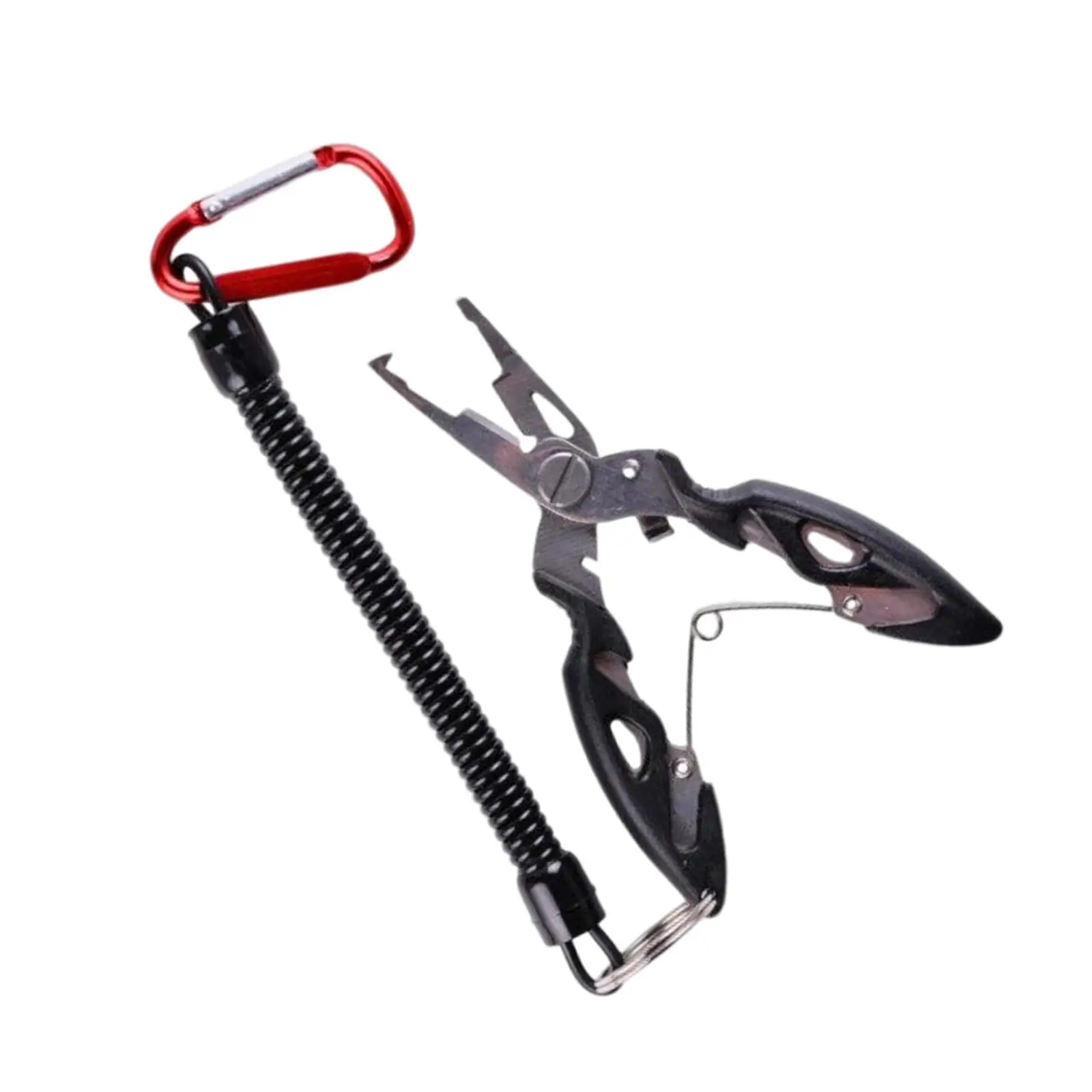 Portable Fishing Pliers Hook Remover with Lanyard Saltwater Freshwater Split Ring Pliers Fishing Accessories Equipment Gadget