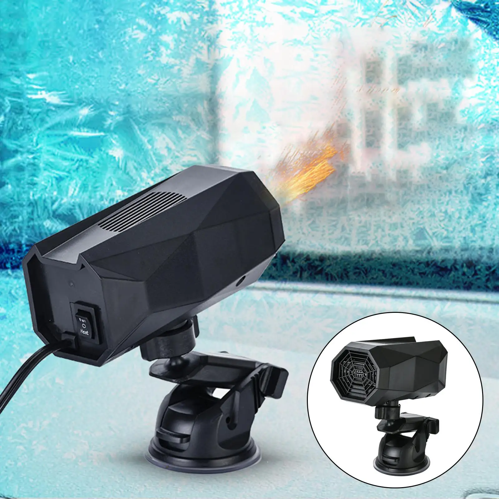  12 Heater 150  360 Rotatable Windshield Defroster Cig Lighter Plug  Driving Sight