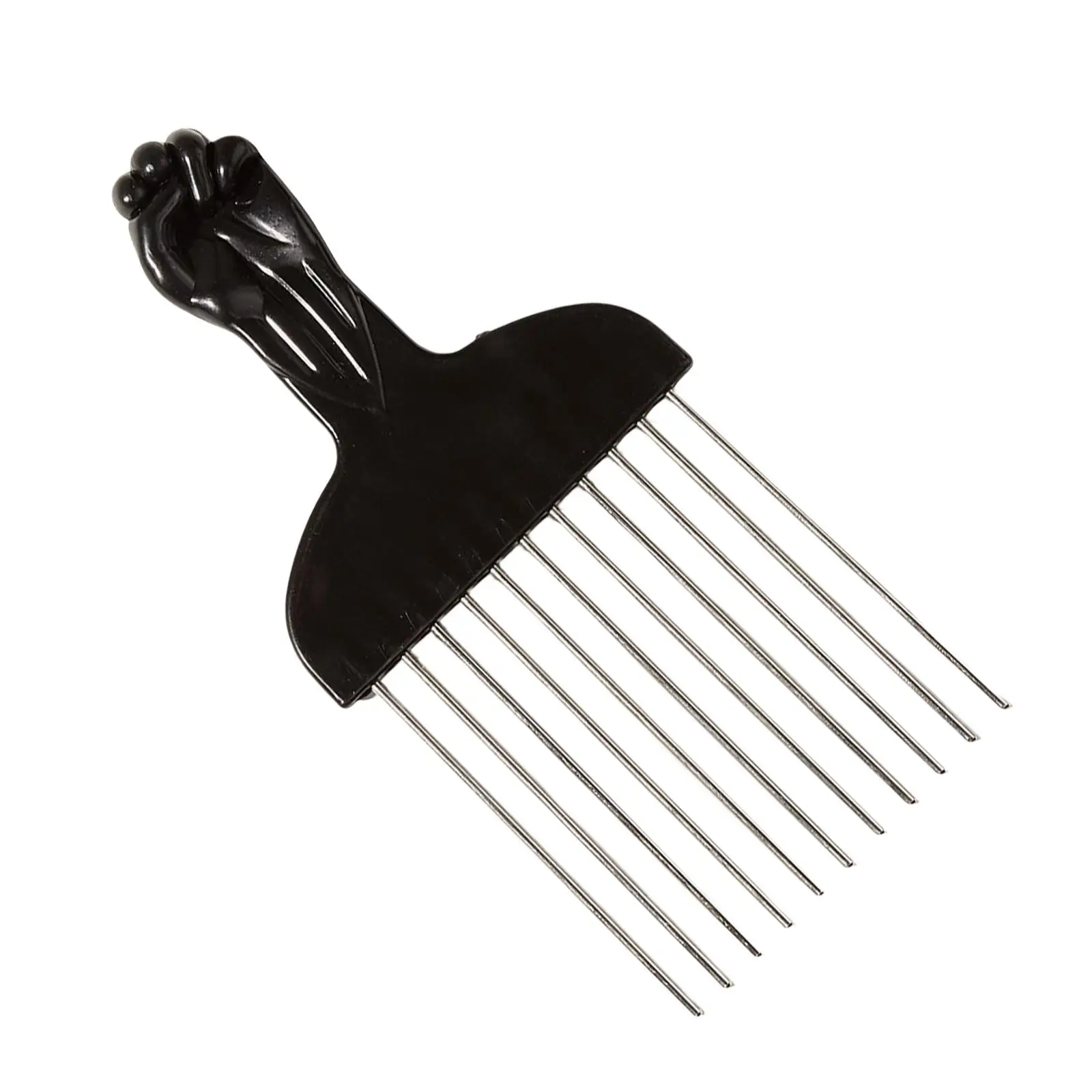 Prong Combs afro Combs Fist Hair Comb Durable Practical Hairdressing Styling Tool Detangle Braid Metal Hair Pick for Home Men