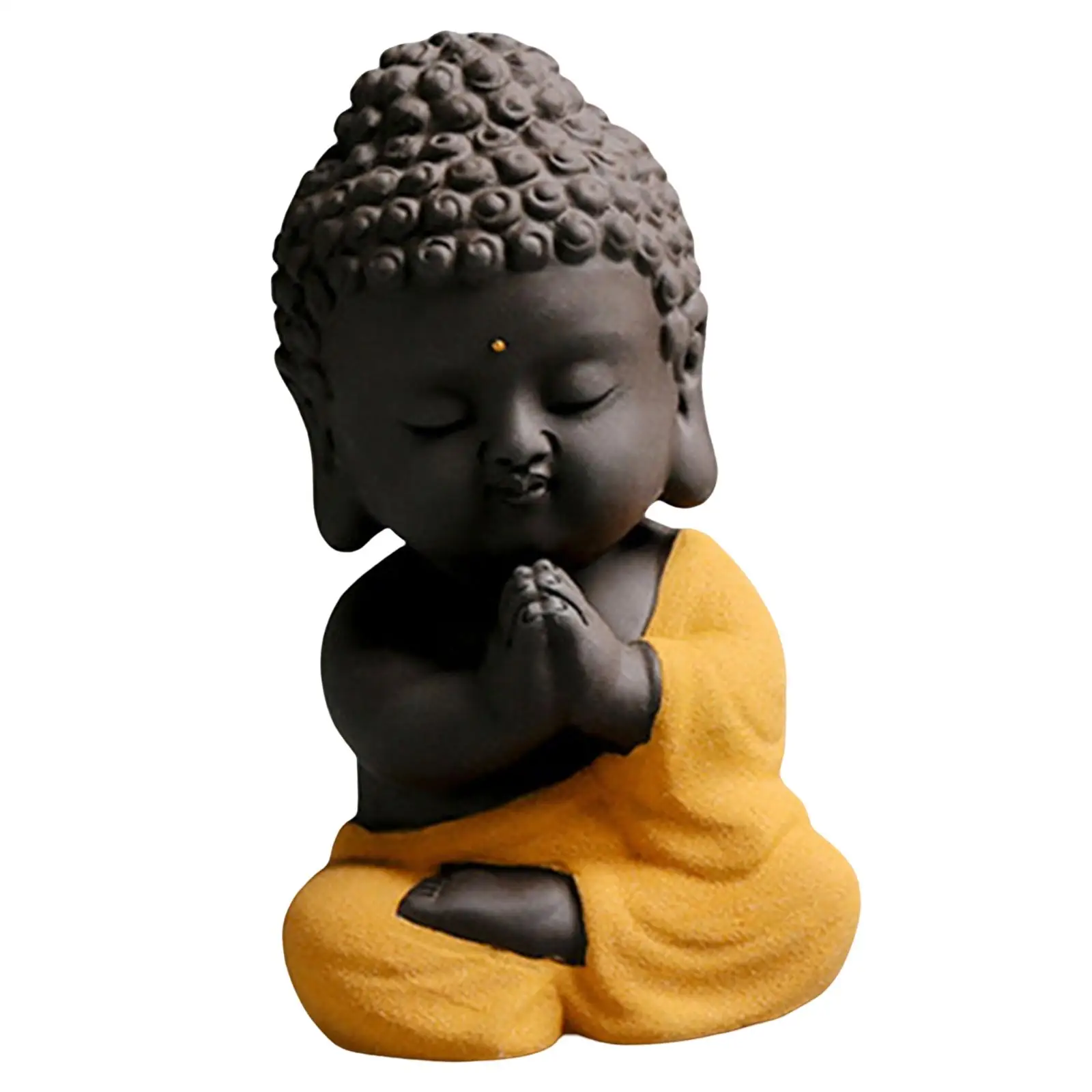 Tea Pet Tathagata Ceramic Sculptures Decoration Handmade Buddha for Office