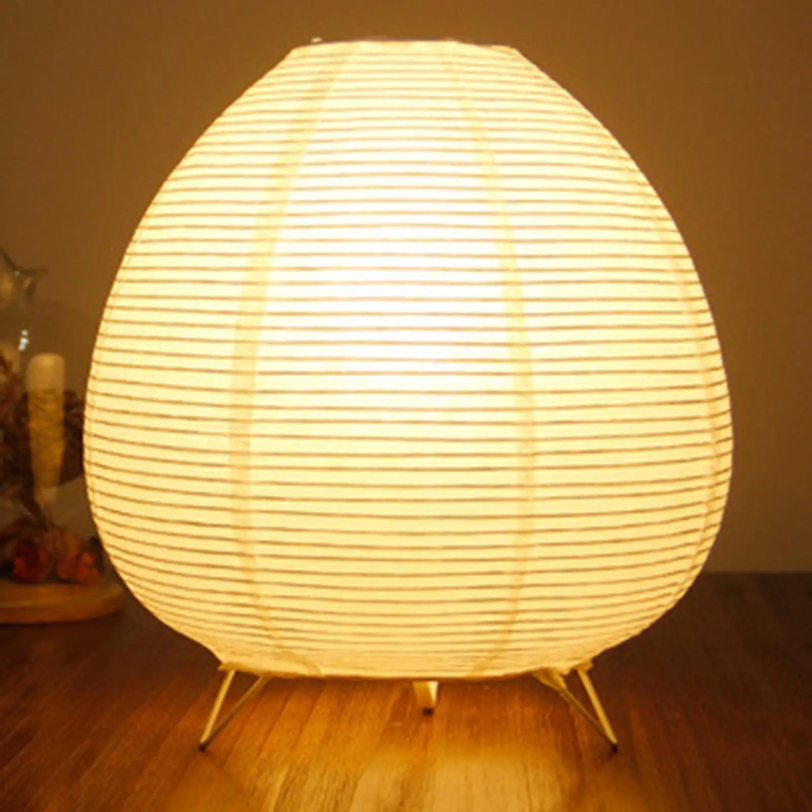 Bedside Paper Lantern Table Lamp Modern Simple for Dorm Bedroom Living Room