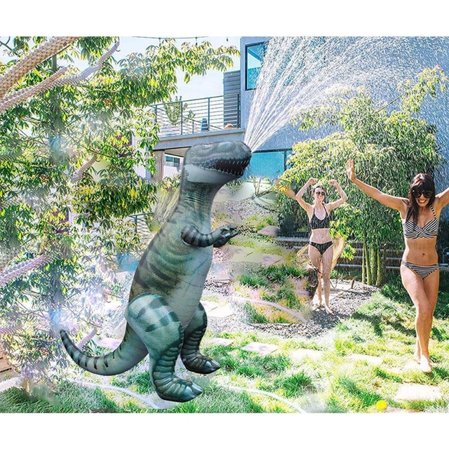 Grande dinossauro esguichando modelo brinquedo, spray de água inflável, T- rex, jato de água brinquedo, jogo ao ar livre, criança, adulto, crianças -  AliExpress