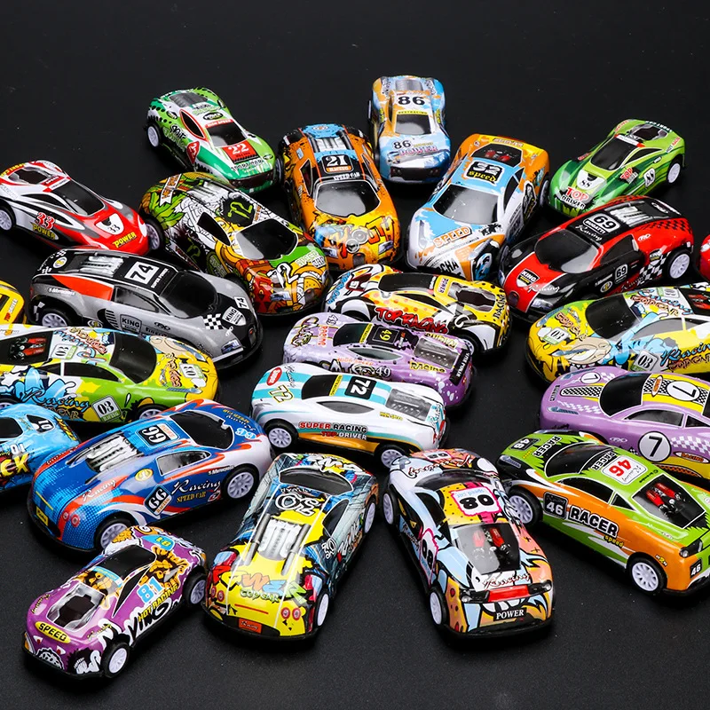 5pcs/lot Alloy Pull Back Vehicle Mini Inertia Racing Car Model Funny Cartoon Cars Toy Baby Kids Educational Birthday Gifts lego car sets