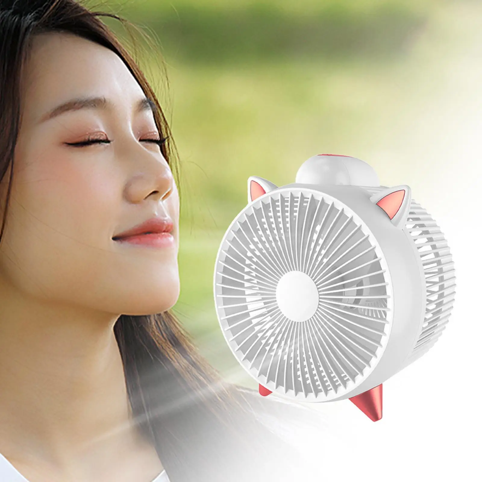 Desk Fan Silent Strong Wind Mini USB Fan Personal Fan Cooling Fan for Office Outdoor Indoor Bedroom Summer