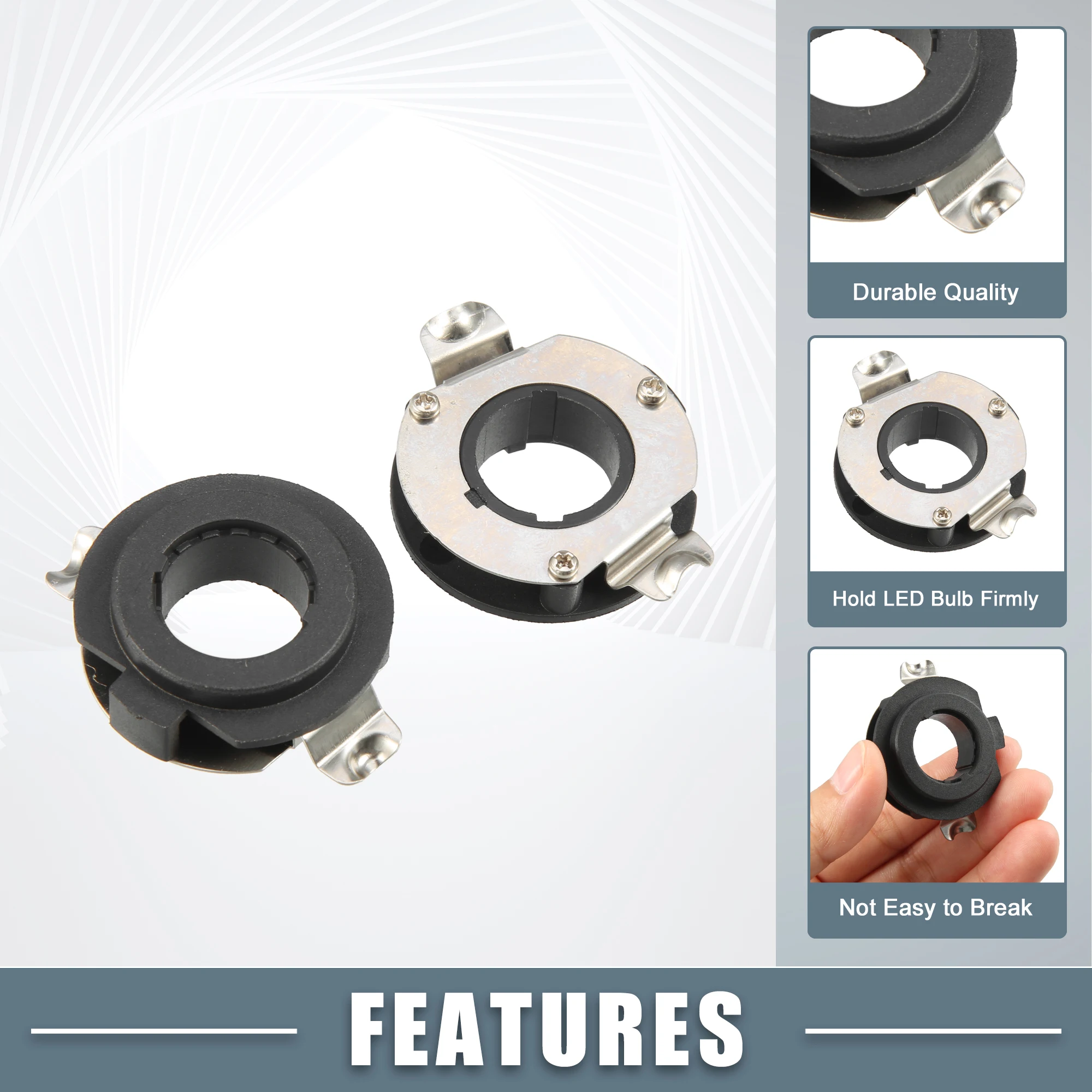 Detalle de las dimensiones del adaptador H7