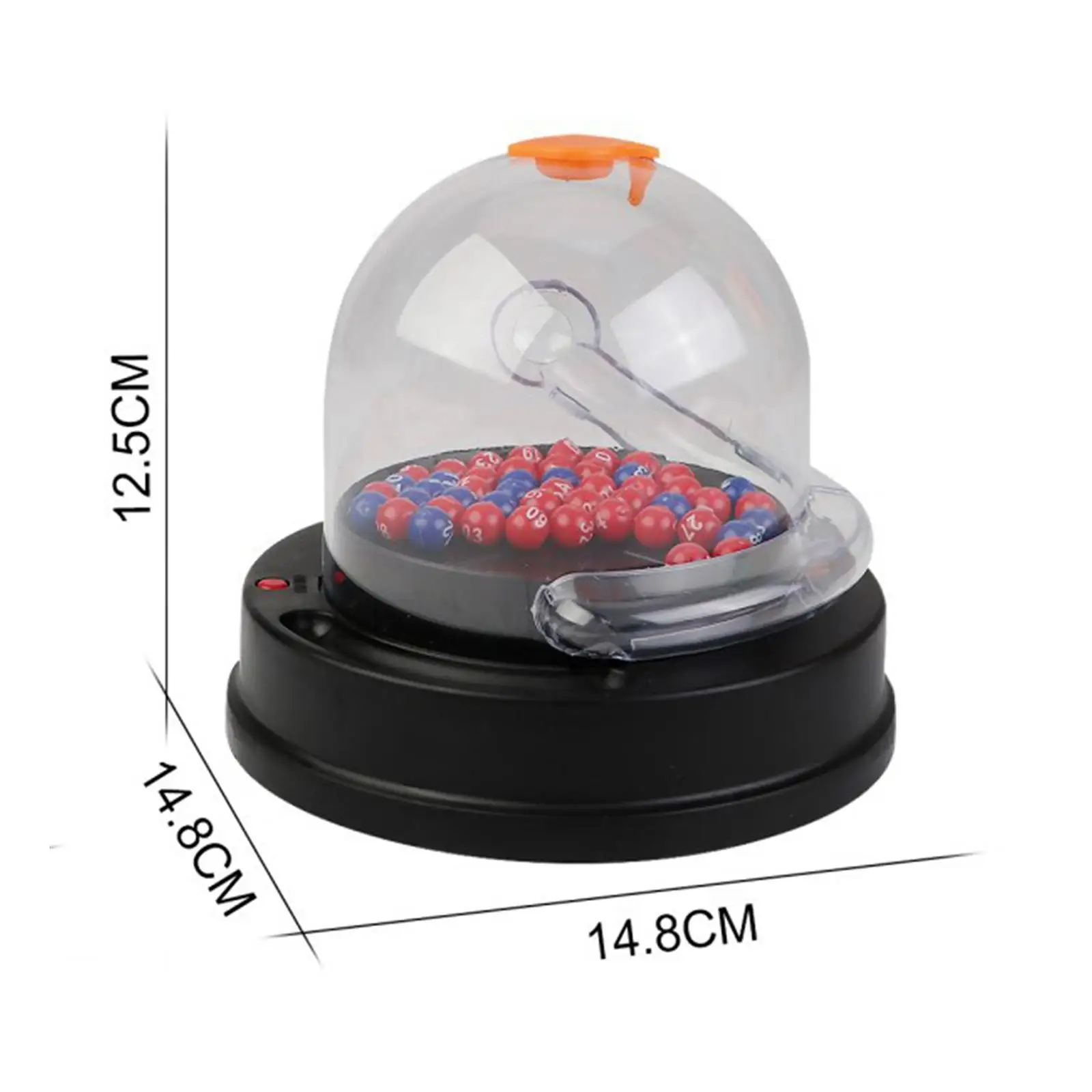 Electric Machine with Balls Electric Lottery Toy Portable Bingo Machine Cage Game for Dancehall Karaoke