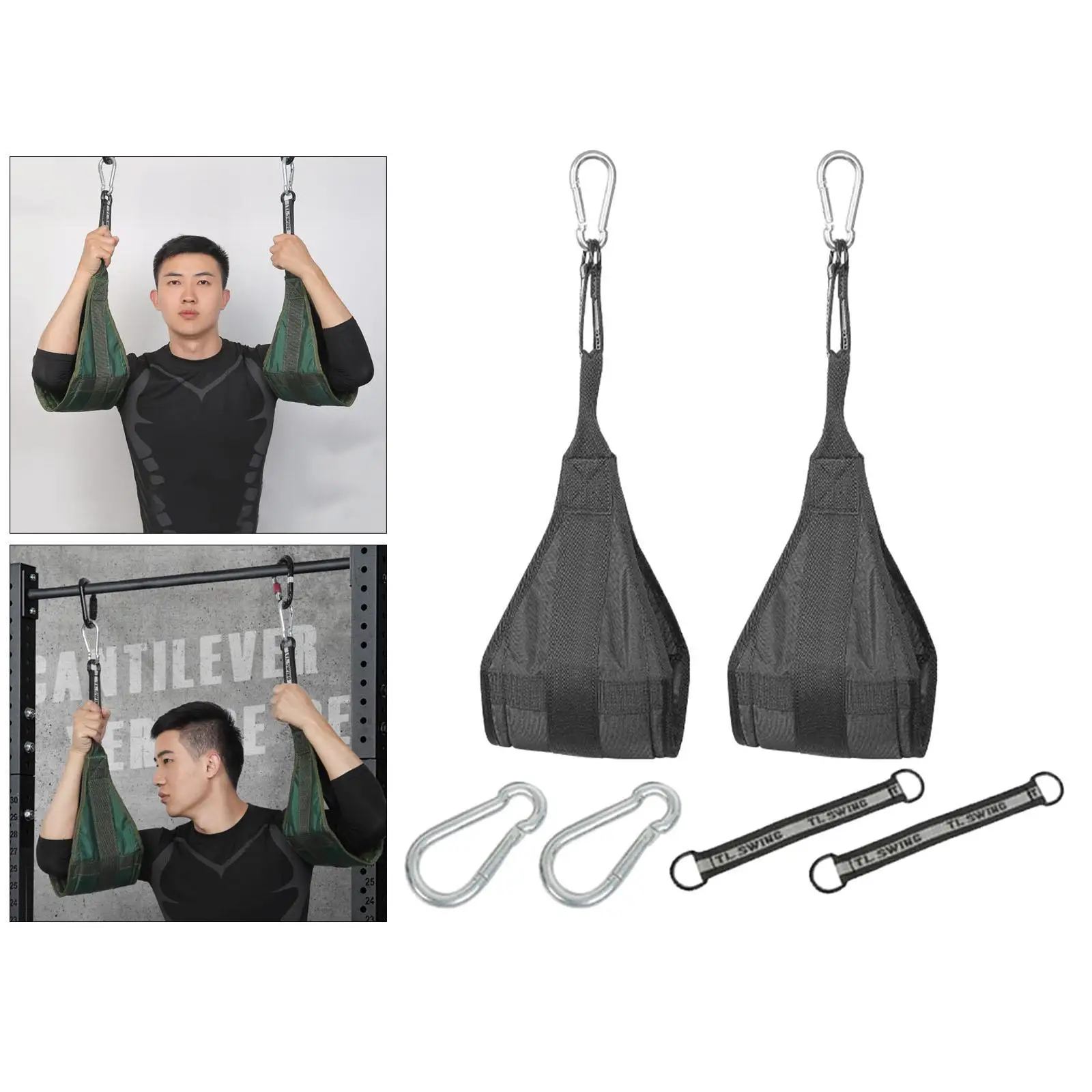 Ab Strap Trainer Equipment Heavy Duty Arm Strap Abdominal Slings for Chinning Abdominal Muscle Building Core Workout Bar