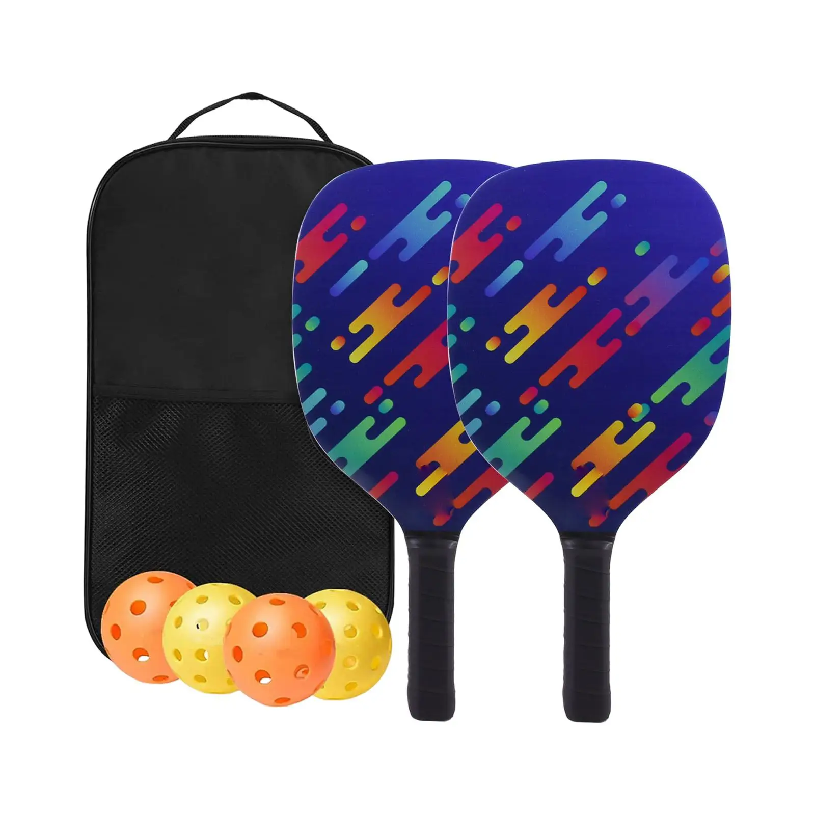 Portable Pickleball Paddles Set with Balls Pickleball Set for Indoor Outdoor