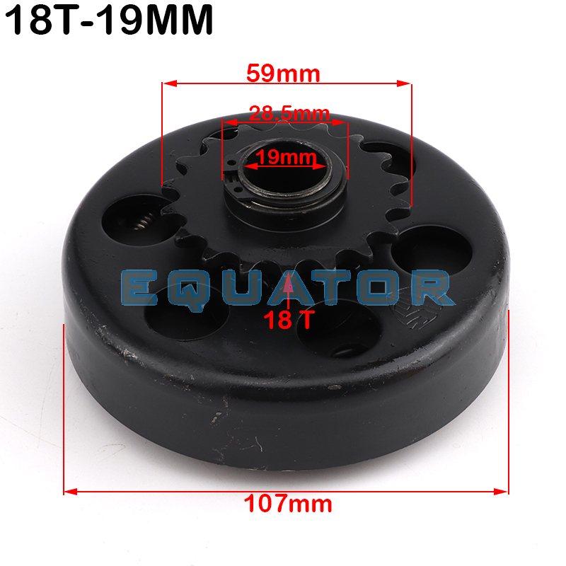 420 kette 18T 19mm/20mm GEHEN Kart Spaß Kreisel Automatische Kupplung für 168 Motor Kart Schlüssel gebaut Zubehör – Detail 4