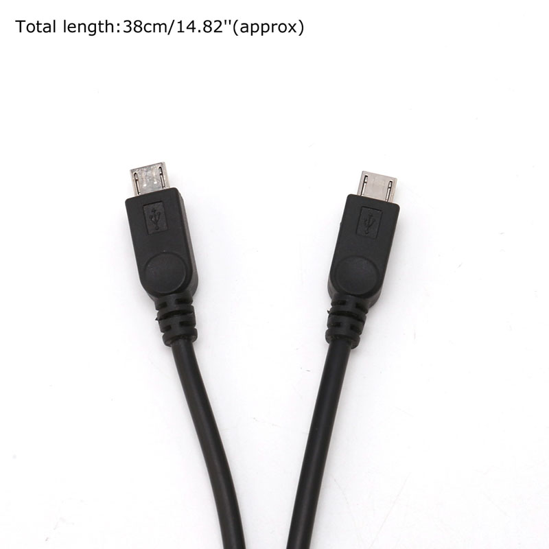 38cm tragbares USB-Stecker Universal Micro USB Dual-Stecker Y Adapter Splitter Kabel – Detail 3