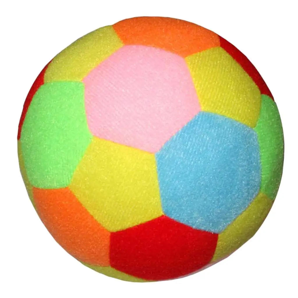 Soft  Ball Football Sport Rattle Toy Indoor Toys Colorful 17cm