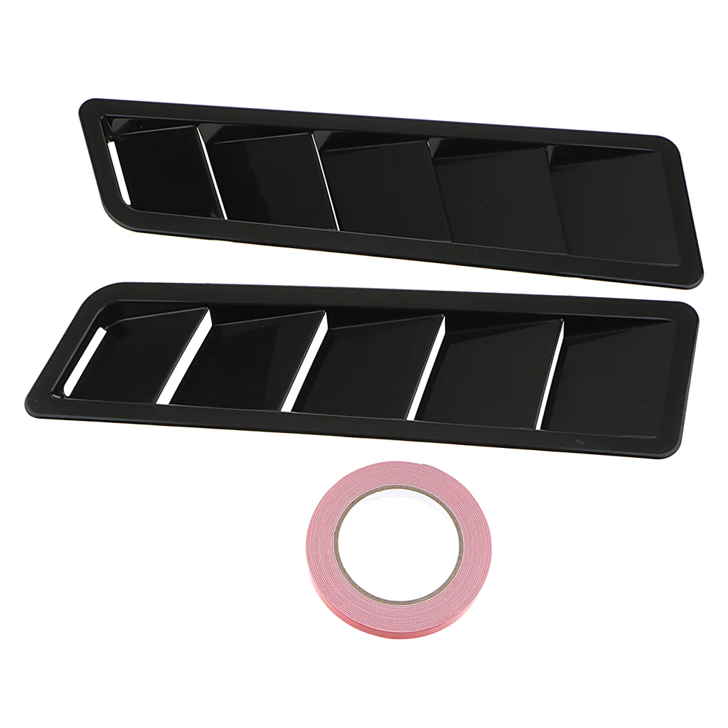 2x Car Styling Universal Bonnet Vents Louver Cooling Panel  