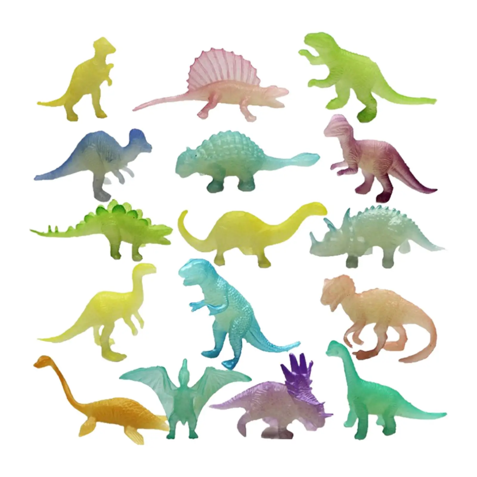 32x Miniature Dinosaur Toy Collectible Gifts for Activities Micro Landscape