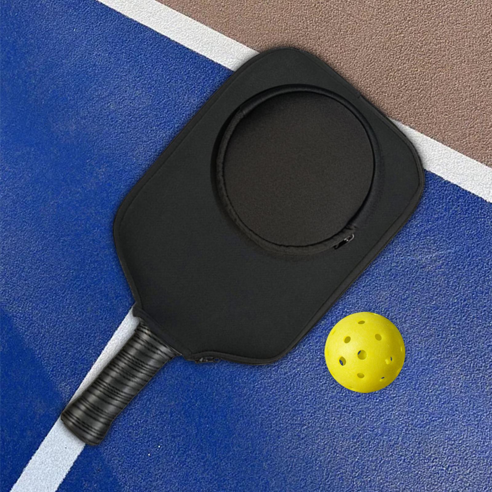 Pickleball Racket Sleeve Ball Holder Racket Case Pickleball Paddle Cover