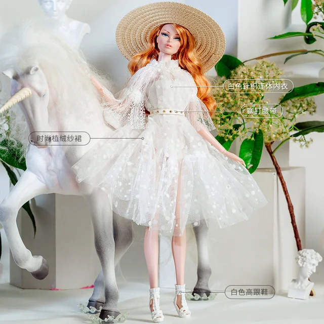Lace Accessories Outfits Gown, Barbie Wedding Dress
