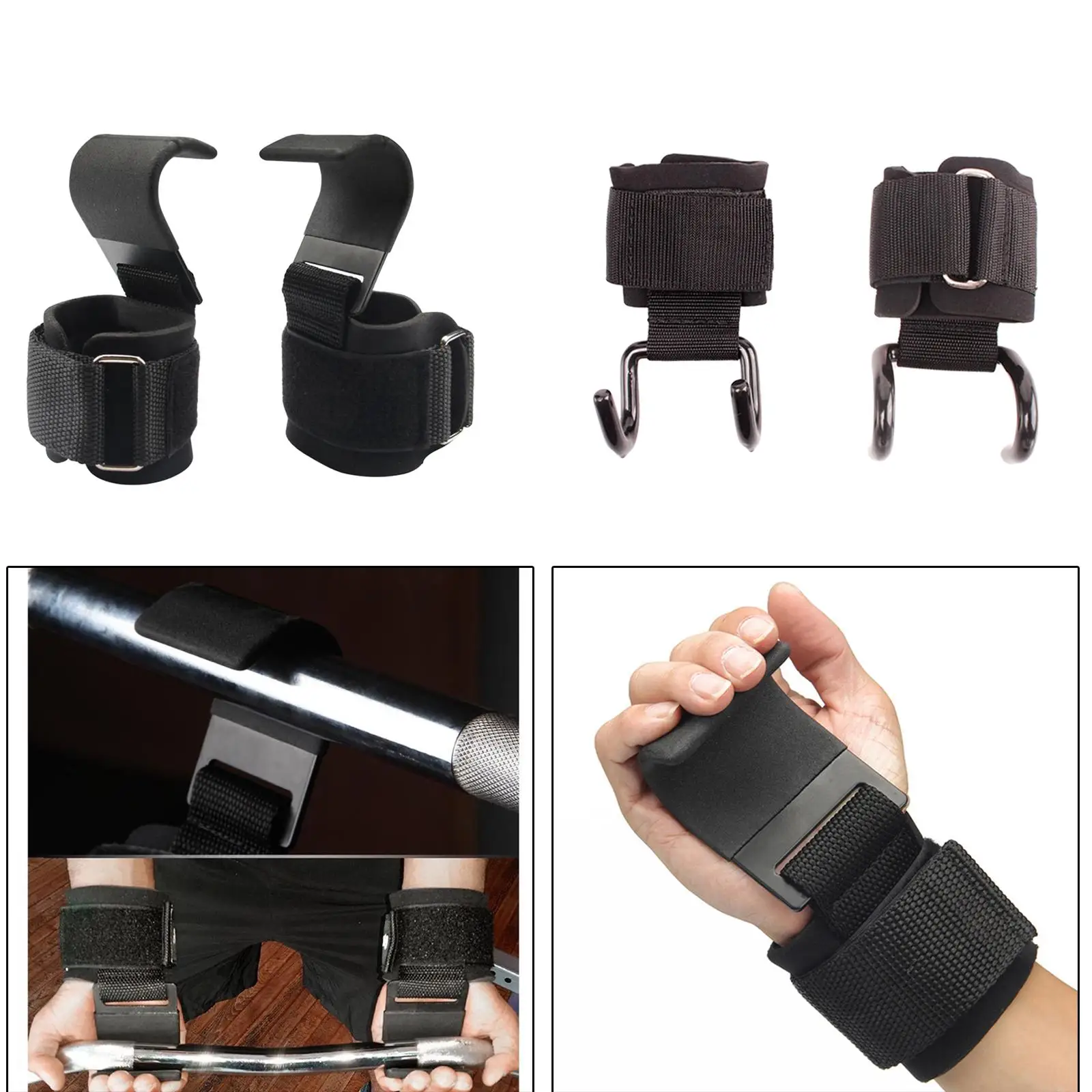 Weight Lifting Grips Wrist Straps -   Deadlifts - Weightlifting