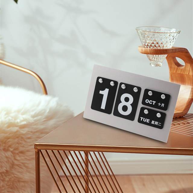 1 Pezzo Calendario Perpetuo Dal Design Carino E Elegante, Può Essere Usato  Come Calendario Da Tavolo Da Ufficio O Come Decorazione Per Feste