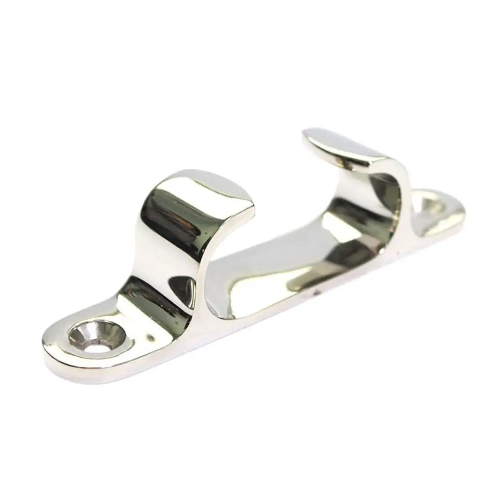 Stainless Steel S.S. Straight Boat Yacht Deck Rope Cleat Chock 5