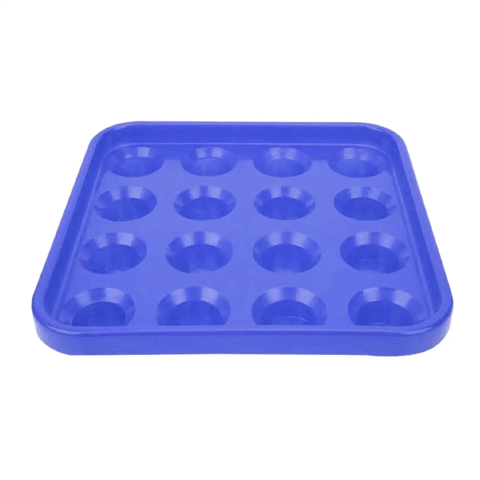 Billiard Ball Holder Tray Pool Accessory, 16 Holes Case, Snooker Pool Halls Game Room Portable Anti Drop Pool Ball Tray