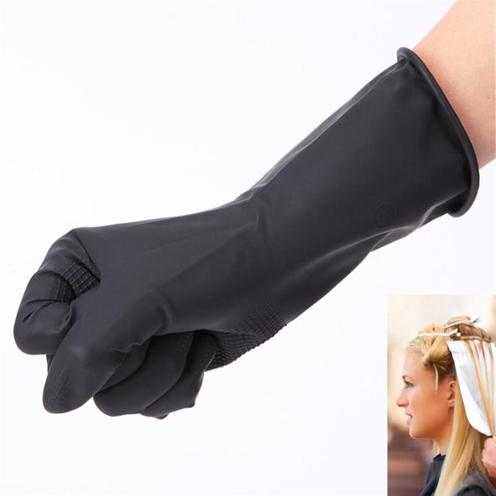 Best of 1Pair Reusable Hair Dyeing Gloves Hairdressing Coloring Gloves Barber Thicker Rubber Gloves Hair Styling Tool Barber Accessories Reviews & Tips