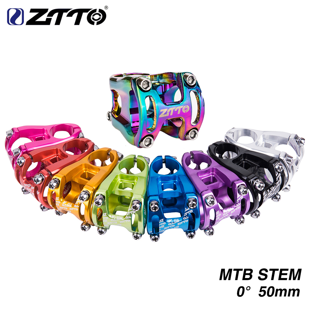 ZTTO MTB Power 50 mm Vorbau 31,8 mm hochfester CNC 0 Grad Rise Vorbau Enduro Vorbau für XC AM FR Mountain Road Fahrradteile – Detail 1