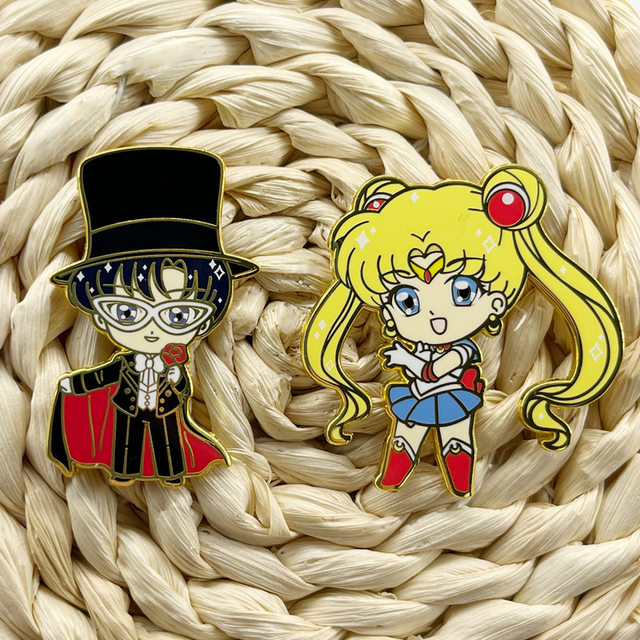 Sailor Kraken Pins Sailor top Moon Couple Castle Enamel Pin