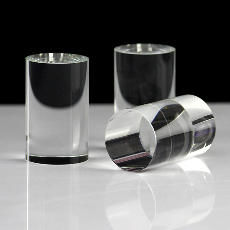 Clear Acrylic Column Sheet Stamping Block Cosmetics Display Stand Photography Props Ornaments Rings Jewelry Holder Perfume Riser