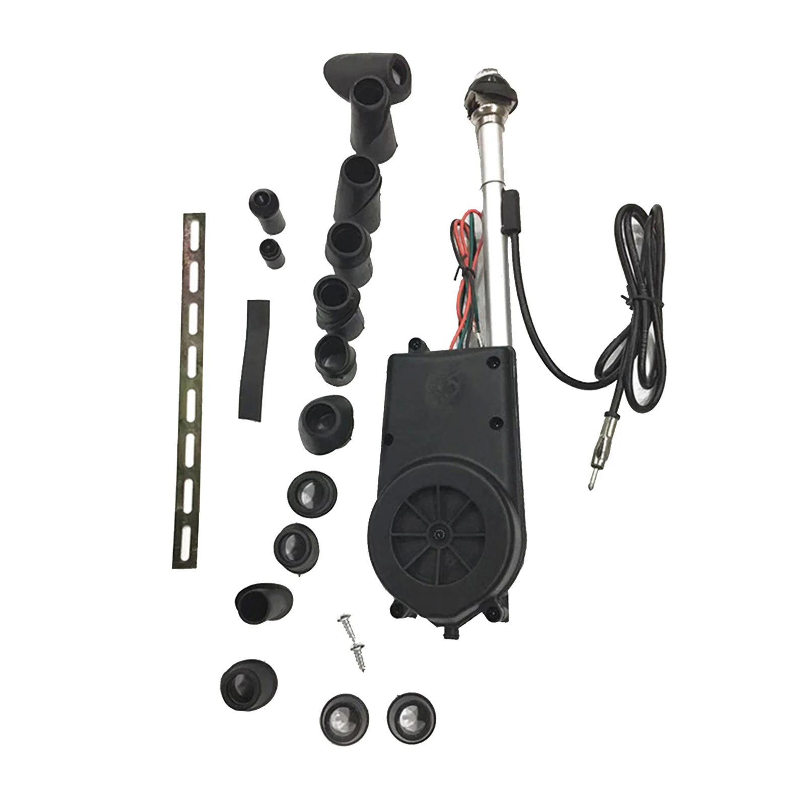12V Car Electric Power Automatic Antenna Aerial Assembly Kit for AM/FM Radio, Powerful