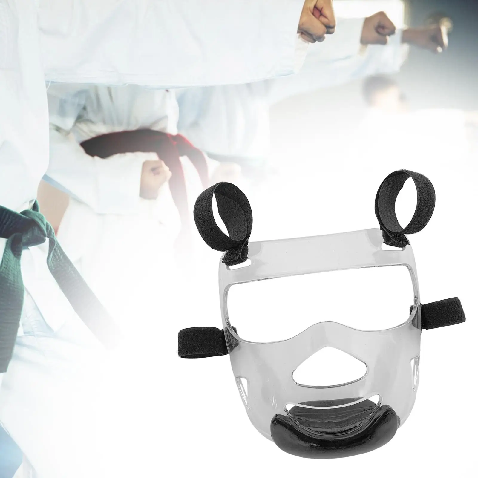 Taekwondo Face Mask Taekwondo Face Shield Protector Thickening Head Cover Transparent Face Guard Sparring Mask for Martial Arts