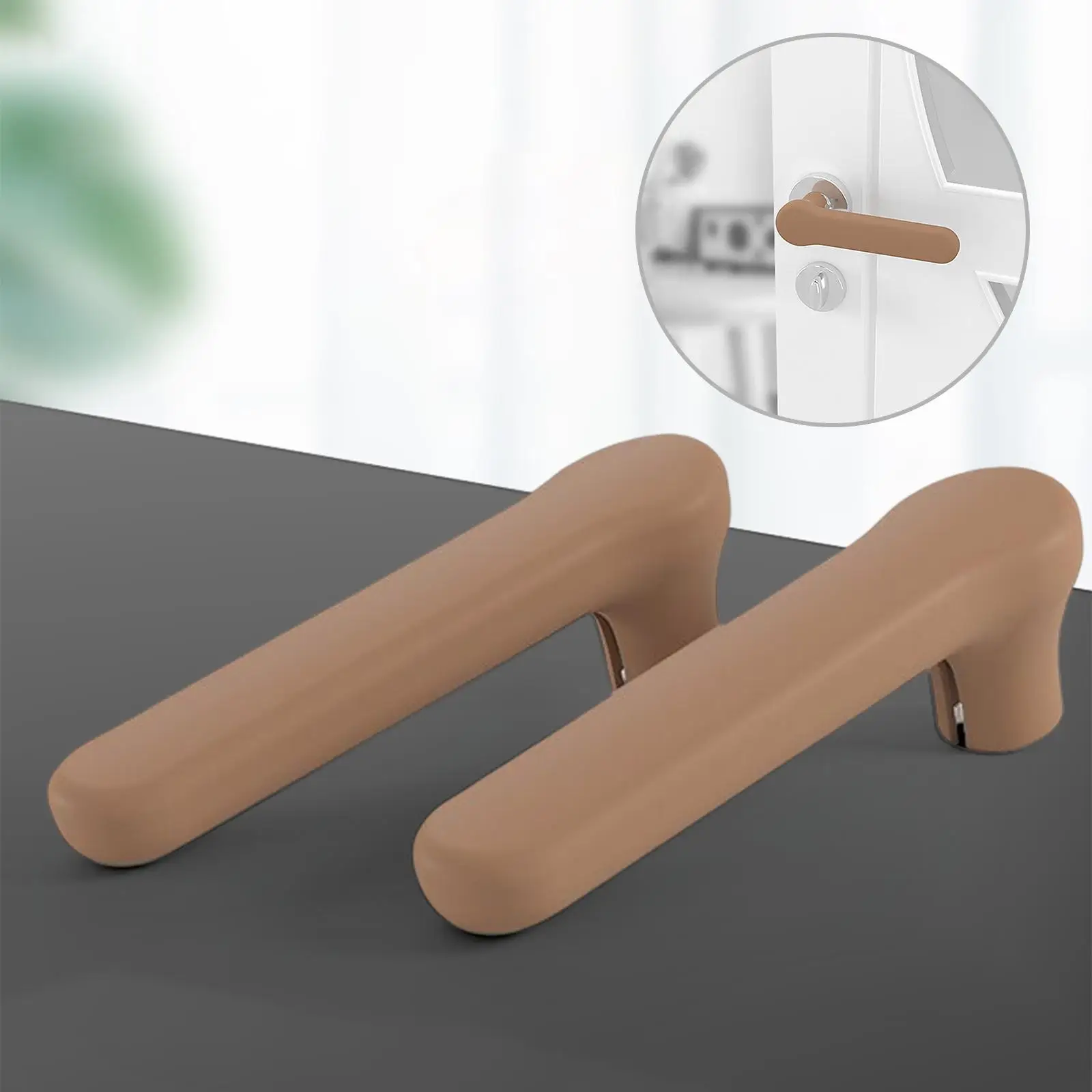 Door Handle Protective Cover Silicone for Children Protection Anti Static Door Knob Cover