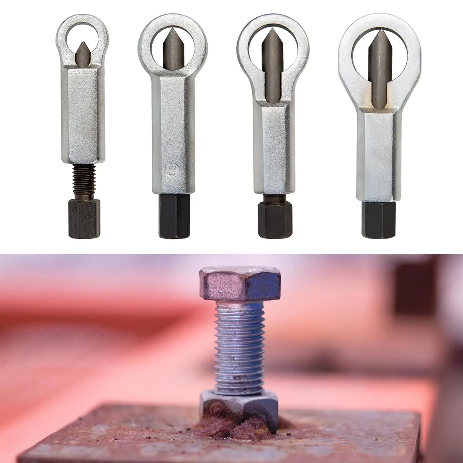 Manual Pressure Nut Remover Remover Extractor Tool Metal Nut Splitter Remover for Damaged Nuts Home Workshop Removing Broken
