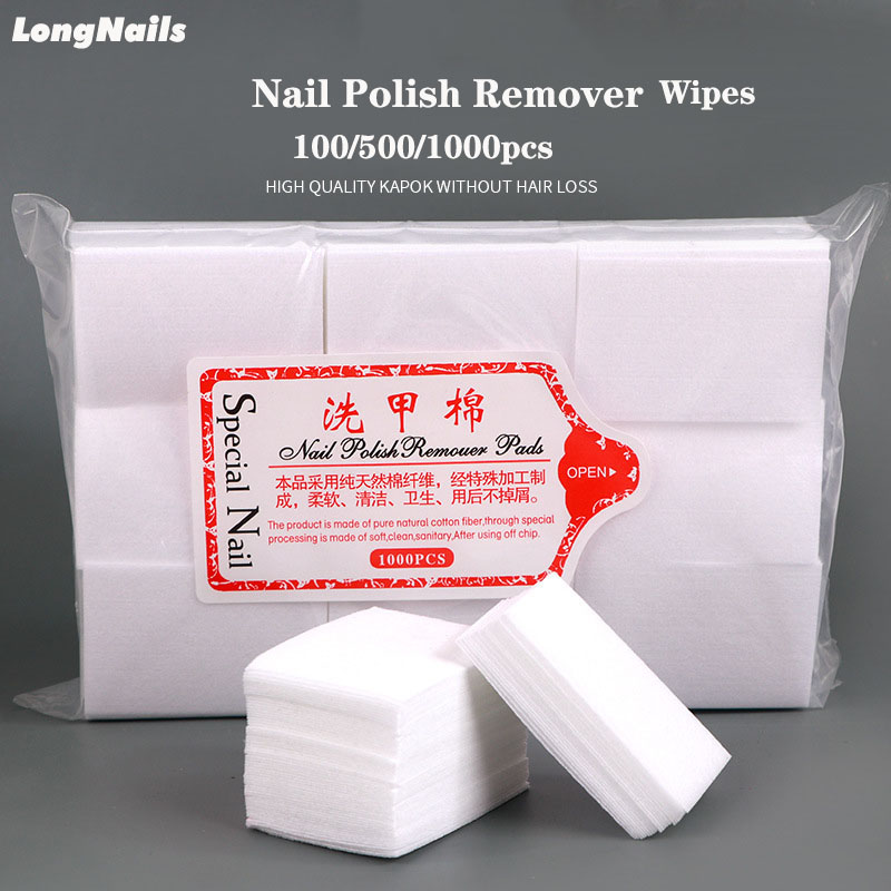 Best of Nail Cotton Polish Remover Wipes Gel Clean Manicure Napkins Lint-Free Wipes Cleaner UV Gel Polish Paper Pads Towel Nail Tool #V Reviews & Tips